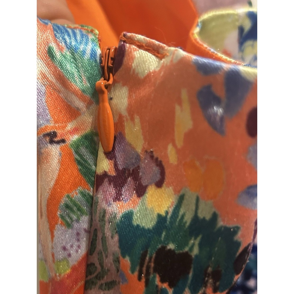 90s Y2K Floral Dress Red straps Whimsigoth Grunge Sz 2 Maxi - Picture 12 of 15